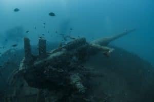 gun on htms sattakut koh tao