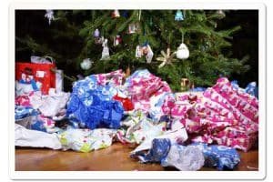 xmas trash with border